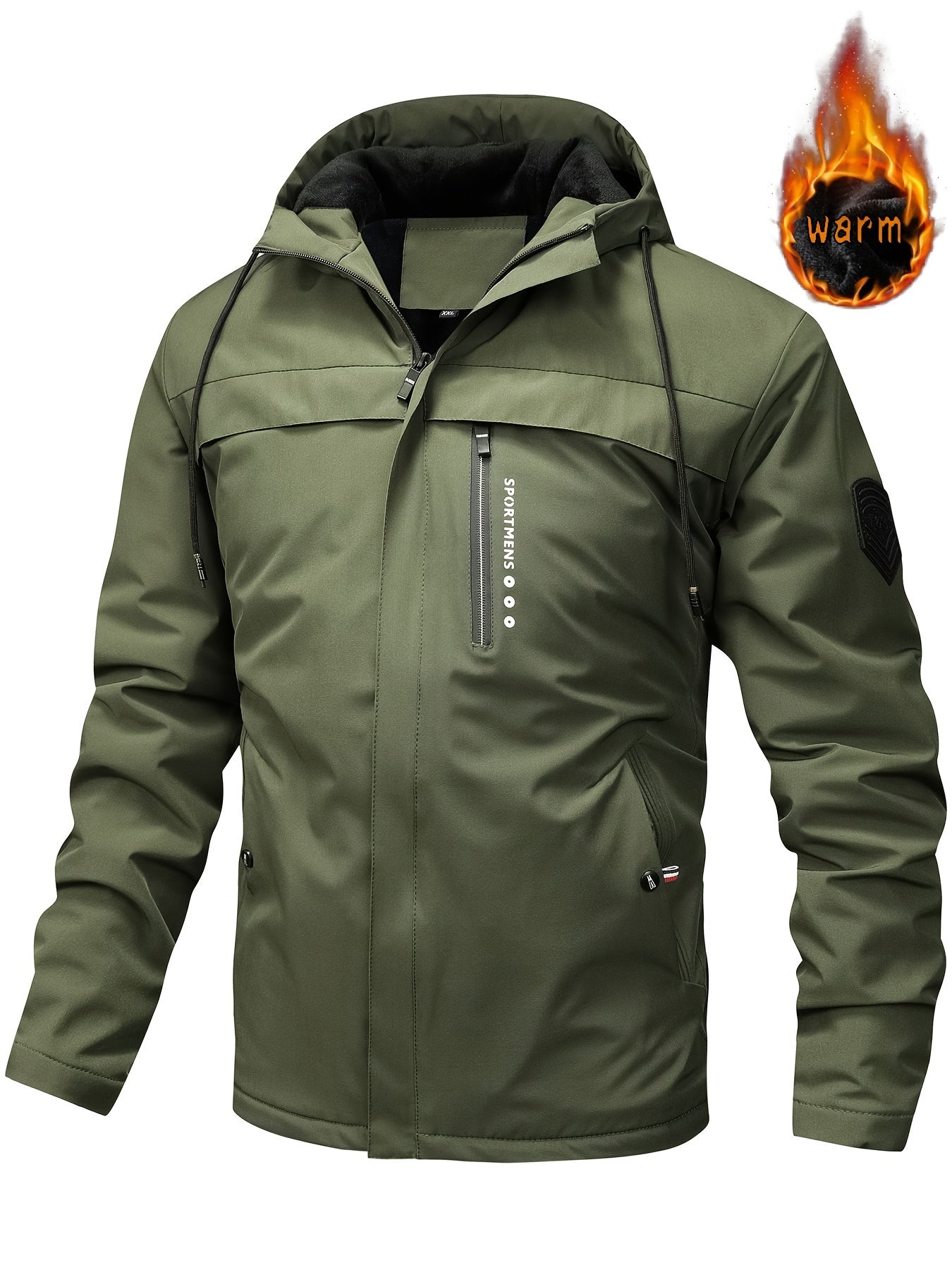 🧥 【XS-XL】Nueva chaqueta con capucha para hombre 2026 – forrada, abrigada, impermeable y perfecta para el invierno al aire libre 🔥