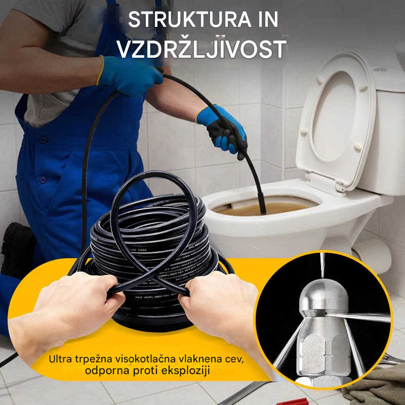 🔗Orodje za čiščenje smeti za priklop na avtopralnico 🚰Čistilo za smeti v kopalnici/kuhnji 🧹Visokotlačni vodni curek za hitro sproščanje, odporen proti visokemu tlaku in neprepusten 💧Nepogrešljiv pripomoček v vsakem domu