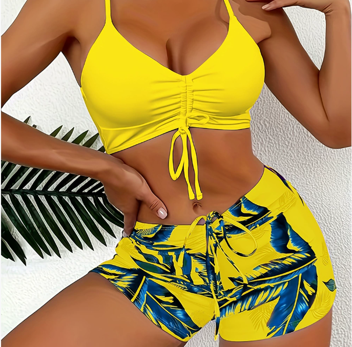 🏊👙【Letní novinky】🌴 Elegantní plavky s potiskem pro větší velikosti