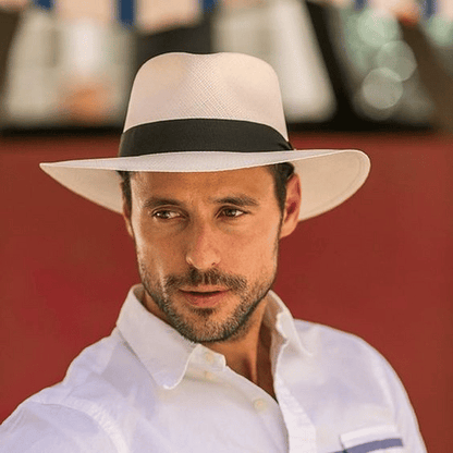 🌿 Oferta especial 【56-58 cm】Sombrero artesanal de palma de Ecuador