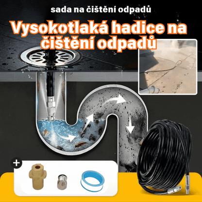 🔗Orodje za čiščenje smeti za priklop na avtopralnico 🚰Čistilo za smeti v kopalnici/kuhnji 🧹Visokotlačni vodni curek za hitro sproščanje, odporen proti visokemu tlaku in neprepusten 💧Nepogrešljiv pripomoček v vsakem domu