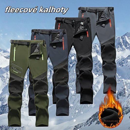 【43% sleva】【S-5XL】Nové pánské ležérní voděodolné teplé podzimní zimní kalhoty-3838940