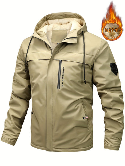 🧥 【XS-XL】Nueva chaqueta con capucha para hombre 2026 – forrada, abrigada, impermeable y perfecta para el invierno al aire libre 🔥