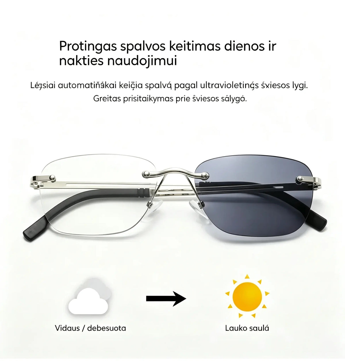 👓 Tik 24 € už 1 vnt. | Išmanieji daugiažidiniai skaitymo akiniai – ryškesnis matymas arti ir toli, prisitaiko prie šviesos ✨
