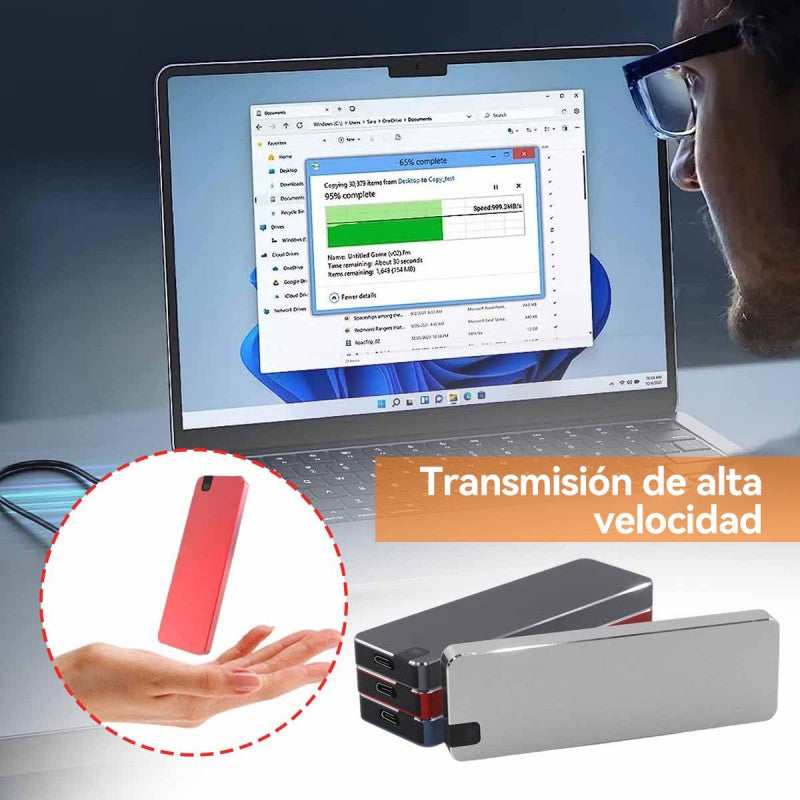 💾💻🚀【🔥mejor vendido!】Disco duro portátil de transferencia ultrarrápida 150 M/S【10T】⚡
