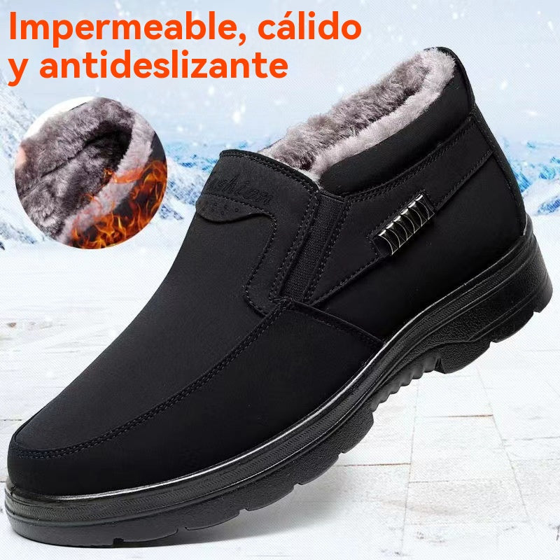 🔥【Oferta por tiempo limitado -50%】Botas de invierno para hombre, acolchadas, cálidas e impermeables, más vendidas