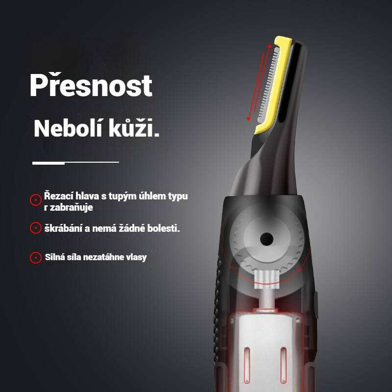 👨🔥 Recortadora de vello nasal eléctrica para hombre⚡ Mini portátil recargable ✂️ 3 en 1 para cejas y patillas, segura y respetuosa con la piel✅