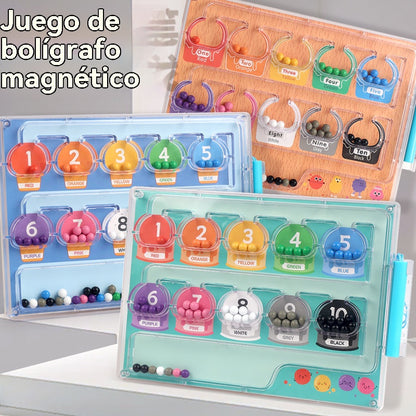 🧒👦🧠【¡Compra 1 y llévate otro gratis! 】¡Diversión educativa con el laberinto magnético de madera! Juguete de habilidad para niños.