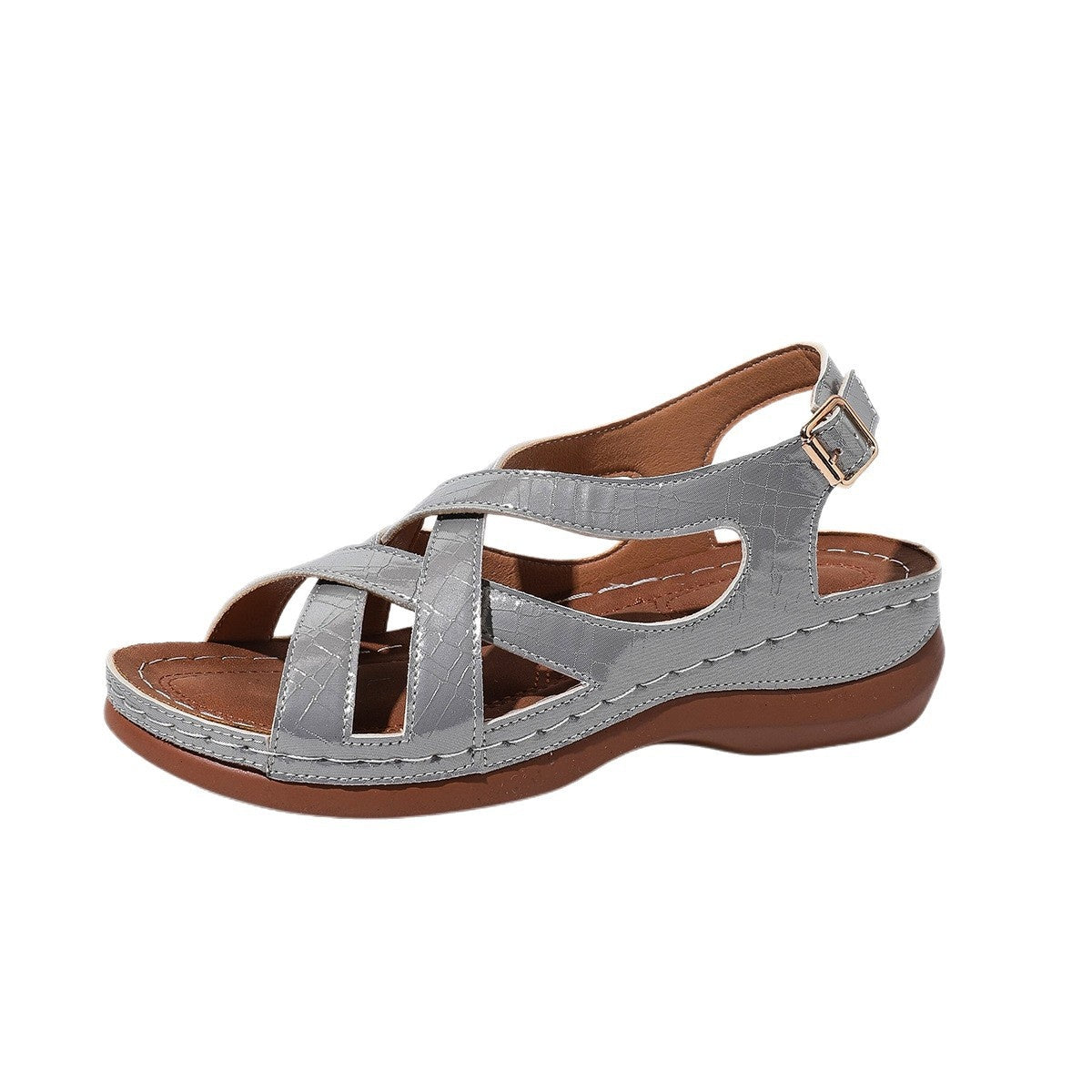 🍃【36-43】Nuevas sandalias de plataforma con cuña y hebillas.✅️【Pago contra entrega】