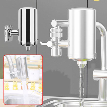 🔥【Pago contra reembolso】🏆Purificador de agua para grifos domésticos de acero inoxidable sin instalació