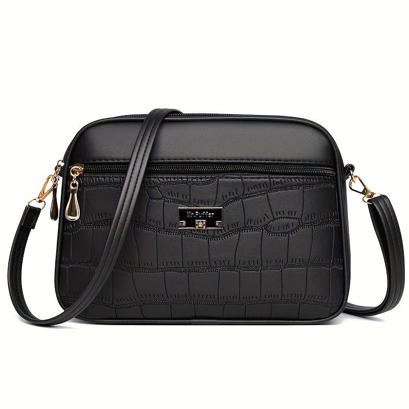 🔥👜Nová módní dámská crossbody kabelka 2025 brzy na jaře ---velká kapacita, jednoduchý styl, nastavitelný ramenní popruh