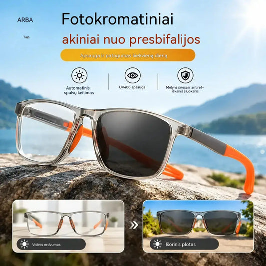 🕶️ Fotochrominiai skaitymo akiniai – itin lengvi ir pasižymintys puikiu skaidrumu – sukurti specialiai senjorams.