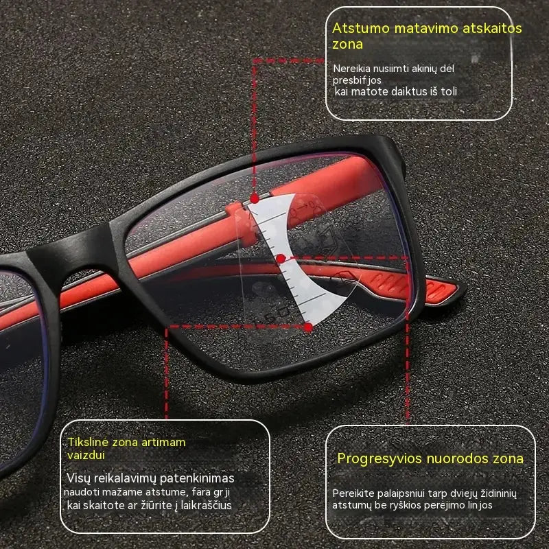 👓 Vieni akiniai – ir toli, ir arti esantiems objektams matyti! Fotochrominiai daugiažidiniai akiniai ☀️ Neslystantys, patogūs ir stilingi – puikiai tinka senjorams.