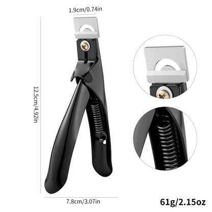 💅【Compra 1 y llévate 1 gratis】Cortauñas U francés de titanio corte recto preciso y alta resistencia inoxidable
