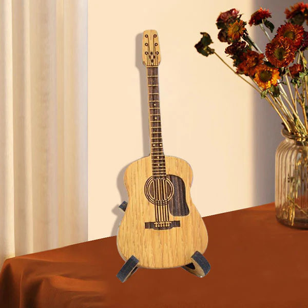 🔥【Compra 1 y llévate 1 gratis】 Caja de púas de madera para guitarra acústica🎸