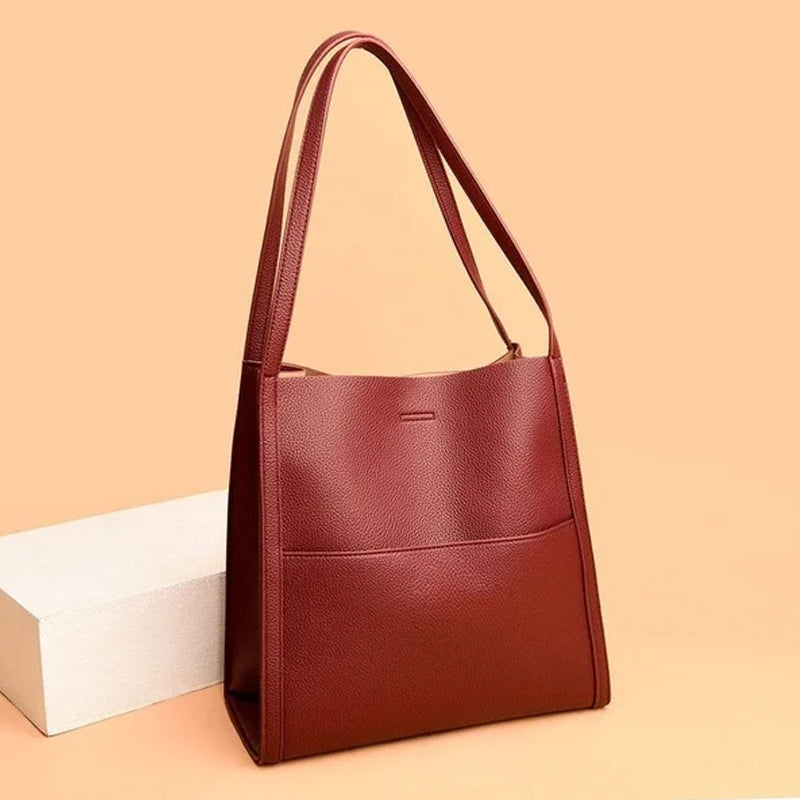 🔥👜👜【SLEVA 45 %】Nová měkká kožená taška přes rameno, jednoduchá, elegantní a prostorná na podzim a zimu