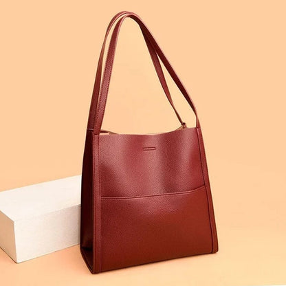 🔥👜👜【SLEVA 45 %】Nová měkká kožená taška přes rameno, jednoduchá, elegantní a prostorná na podzim a zimu