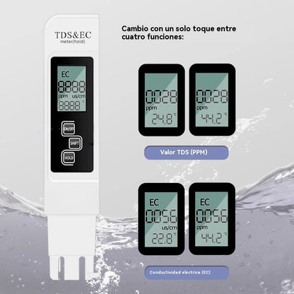 🔥【Compra 1 y llévate otro gratis】Analizador digital de calidad del agua con medidor TDS