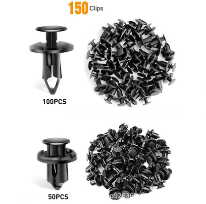 🔥🔥【Juego de 150 piezas + alicates】🧰🛠️Juego de hebillas de plástico para tornillos de expansión automotrices
