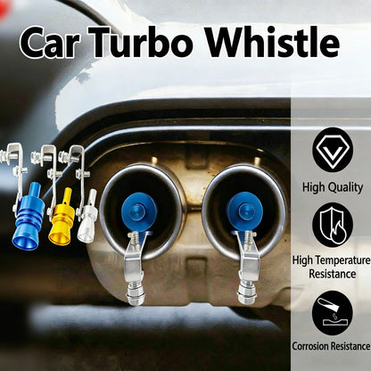 🚗【Compra 1 y llévate 1 gratis】Silbato de escape con sonido turbo – Metal duradero y llamativo