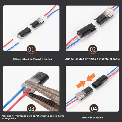 【¡Compra 20 y llévate 20 gratis!】🏆 Bloques de terminales LED sin soldadura ni pelado