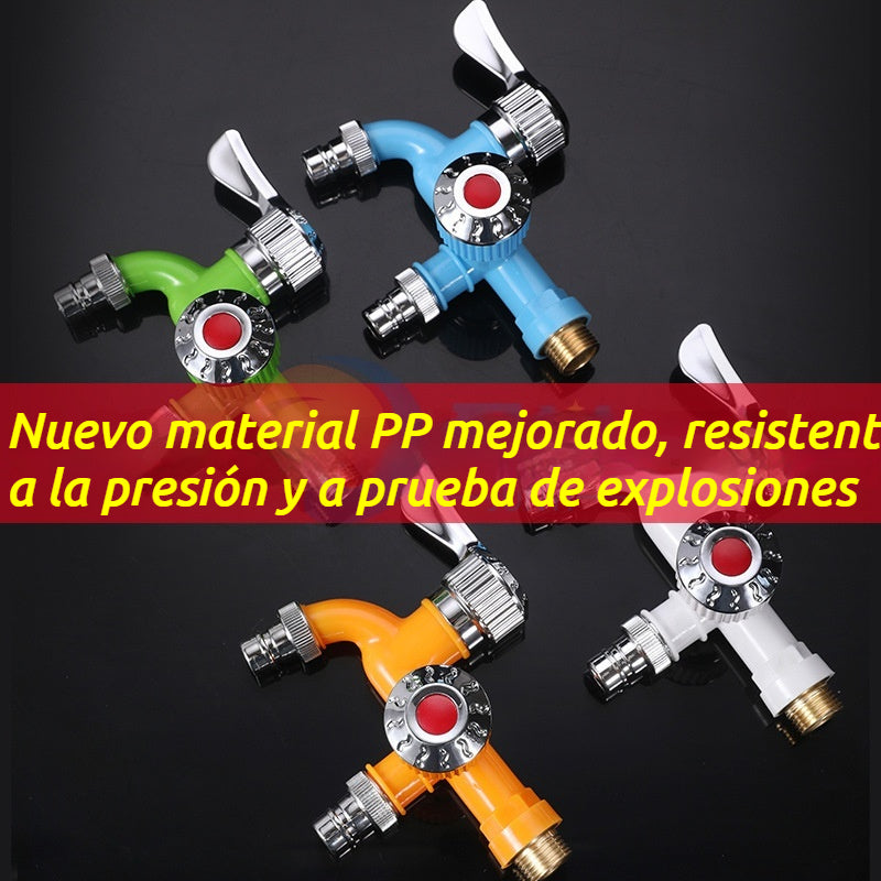 💥【Compra 1, llévate 1 gratis】💦Grifo anticongelante externo con doble control💦