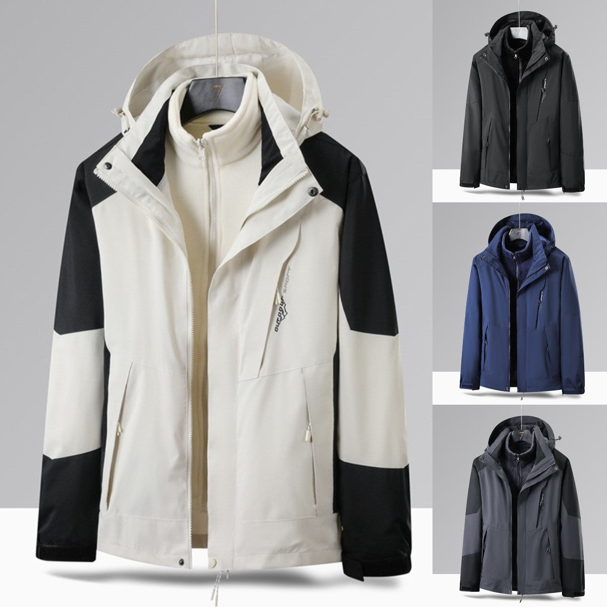 💥¡Aprovecha el 50% de descuento!💥 【L-6XL】Chaqueta de senderismo para exteriores para hombre: impermeable, a prueba de viento, ideal para cualquier aventura.