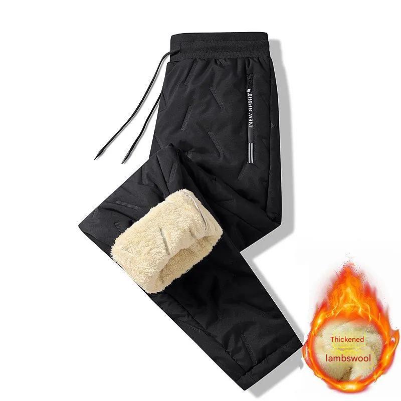 👖🔥【49% sleva】 【L-5XL】Zimní pánské zimní jehněčí vlna 2024 zahuštěné ležérní teplé tepláky-3841581