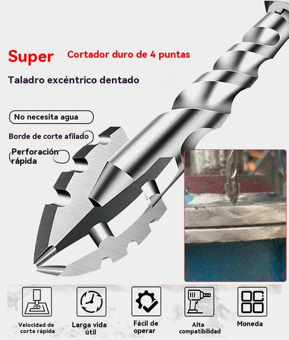 🥇 Súper duro filo de corte dentado, broca excéntrica de acero de tungsteno de 7.ª generación【3+4+5+6+8+10+12mm】