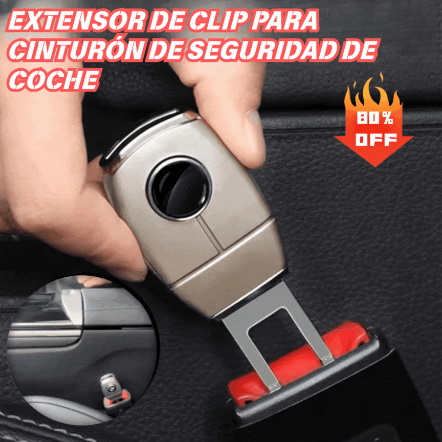 💥💥【Compra 1 y llévate 1 gratis】🚗👍Extensor de cinturón de seguridad de metal para coche