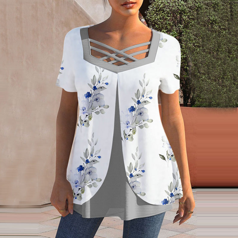 ❤️【S-5XL】Camiseta estampada de talla grande para el verano de 2026