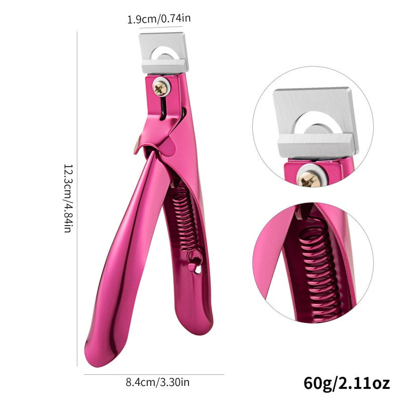 💅【Compra 1 y llévate 1 gratis】Cortauñas U francés de titanio corte recto preciso y alta resistencia inoxidable