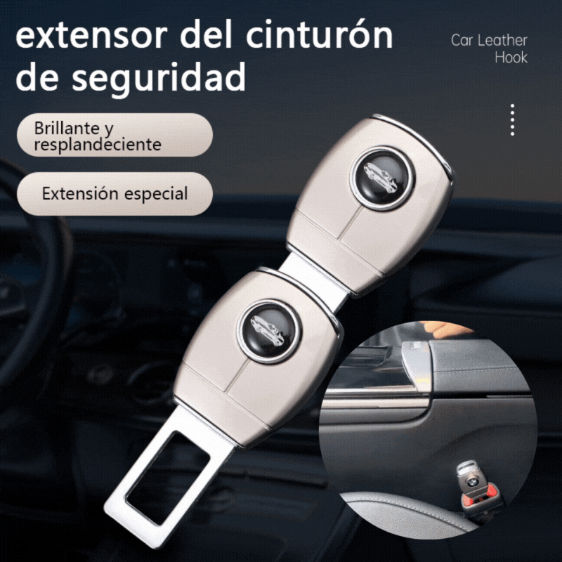 💥💥【Compra 1 y llévate 1 gratis】🚗👍Extensor de cinturón de seguridad de metal para coche