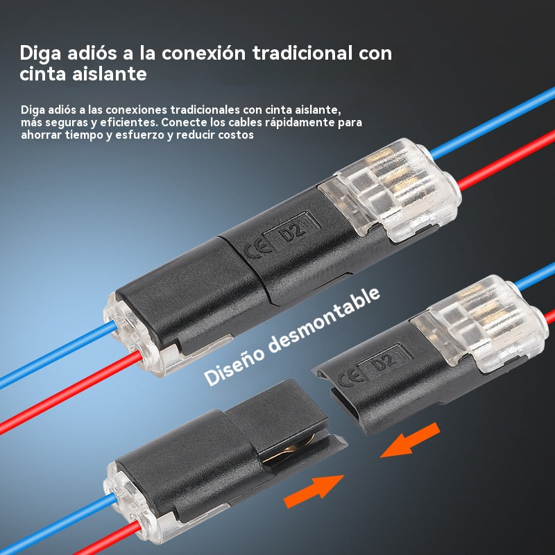 【¡Compra 20 y llévate 20 gratis!】🏆 Bloques de terminales LED sin soldadura ni pelado