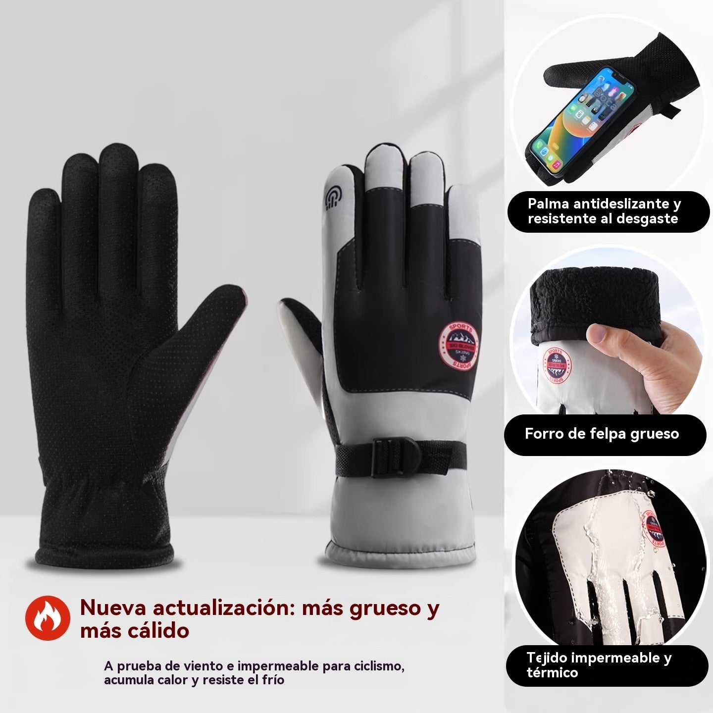 🧤❄️ Guantes Térmicos Unisex con Pantalla Táctil – Cálidos y Cómodos para Invierno