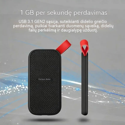 ⚡ Nešiojamasis SSD (64 TB / 128 TB) – itin spartus duomenų perdavimas 🚀 Daugiau vietos nuotraukoms, vaizdo įrašams ir failams 💾