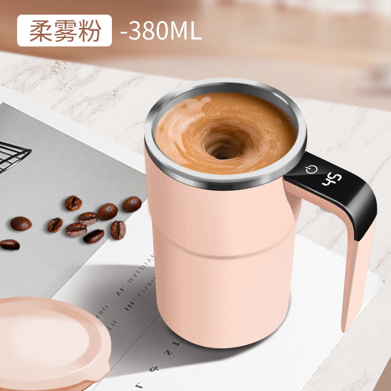 ☕🔋【Interior de acero inoxidable 304】Juego de tazas de café recargables con agitador magnético automático⚡