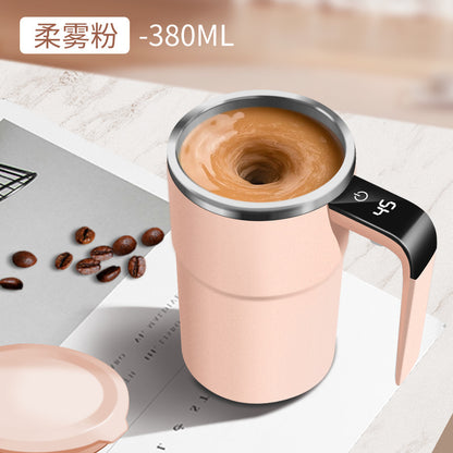 ☕🔋【Interior de acero inoxidable 304】Juego de tazas de café recargables con agitador magnético automático⚡
