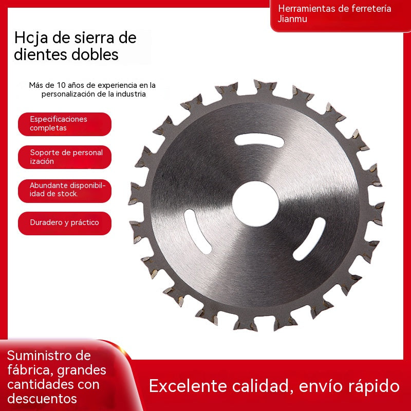 ⚙️⚡Compra uno y llévate otro gratis⚡🔨🔥 Hoja de sierra de aleación de doble filo para carpintería
