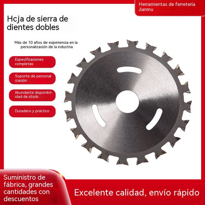 ⚙️⚡Compra uno y llévate otro gratis⚡🔨🔥 Hoja de sierra de aleación de doble filo para carpintería