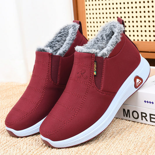 🔥Terciopelo y engrosamiento🔥【35-41】Zapatos de invierno impermeables de algodón cálido para mujer