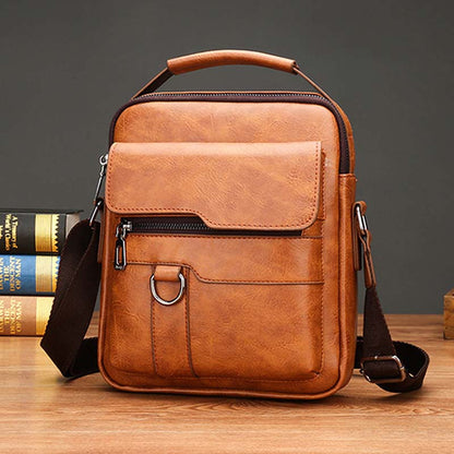 🔥👜【Descuento por tiempo limitado】🔥 Bolso de ocio de piel de vaca para hombre de moda