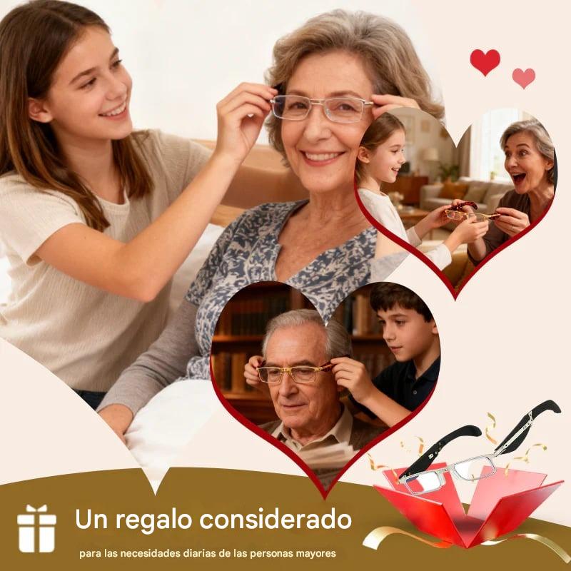 🔥【Venta caliente】Gafas de lectura plegables anti-luz azul y estuche para gafas