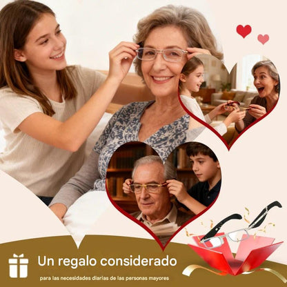 🔥【Venta caliente】Gafas de lectura plegables anti-luz azul y estuche para gafas