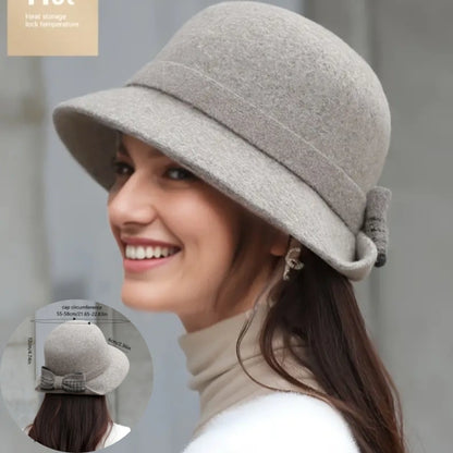💥50%OFF💥 Sombreros de otoño e invierno para mujer - sombreros de fieltro de pura lana