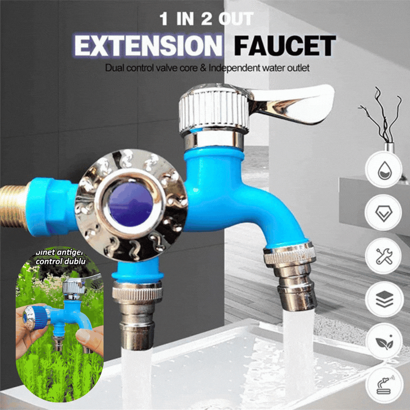 💥【Compra 1, llévate 1 gratis】💦Grifo anticongelante externo con doble control💦