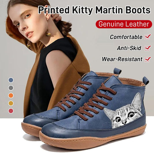【35-43】 2026 nuevos zapatos cómodos con estampado de gatos para mujer