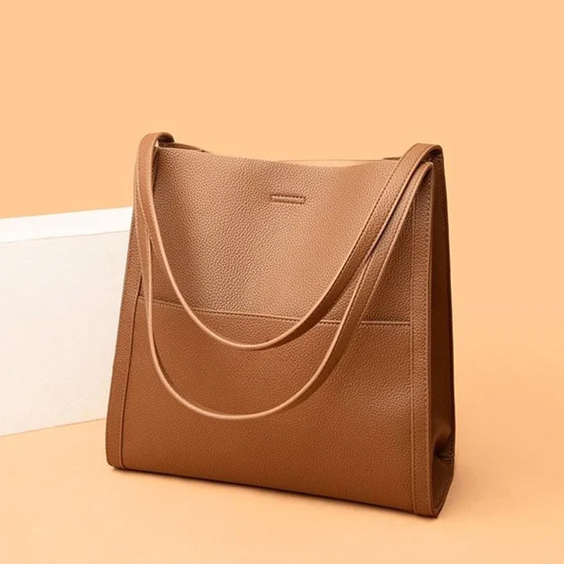 🔥👜👜【SLEVA 45 %】Nová měkká kožená taška přes rameno, jednoduchá, elegantní a prostorná na podzim a zimu