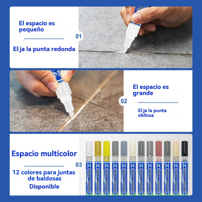 【Compra 2 y llévate 2 gratis】🔥Lápiz para lechada de baldosas de cerámica resistente al moho y al agua