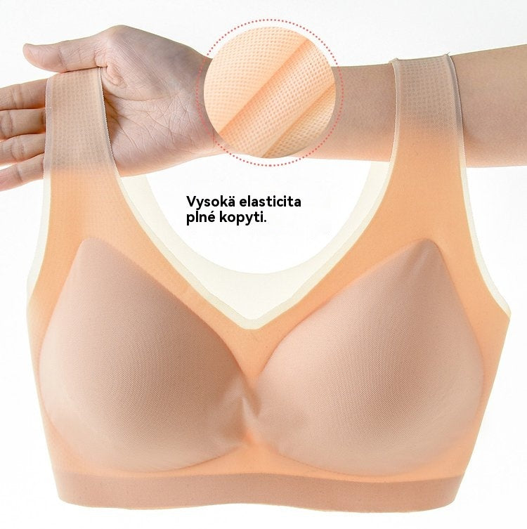 ❄️🧊【Oferta limitada】✨【Juego de 3 piezas】【40–120KG】Sujetador push-up de seda helada 2026 – sin costuras, ligero y transpirable ❄️💃【Comodidad diaria máxima】